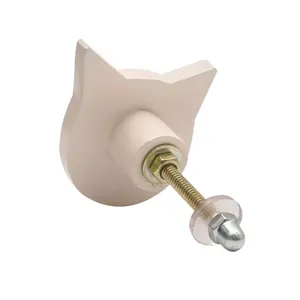 MUGHALCRAFTS moderno hecho a mano resina melocotón madera gato puerta perilla cocina dormitorio gimnasio armarios sala de estar baño uso doméstico - Product Image 4