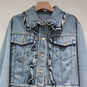 Veste en jean à la mode automne femmes manteau court MCP291 - Product Image 4