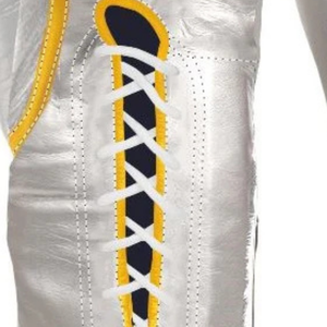 Winning Lace Up Boxing <b>Gloves</b> <b>Silver</b> Gold Professional Genuine Leather Pro Boxing Training Sparring Fight <b>Gloves</b> 8oz 10oz 12oz - Product Image 6