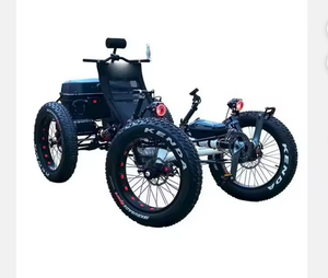 Electric Fat Tire Recumbent 4 Wheel E Quad with Fat Tires LCD <b>Display</b> Powerful Motor - Product Image 1
