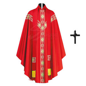 Robes d'église de haute qualité avec détails de broderie cousus à la main Robes d'église abordables avec matériau respirant et confortable - Product Image 3