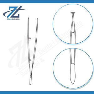 Pinces de fixation manuelles de haute qualité Barraquer 102 mm de long 9-10 dents Acier chirurgical inoxydable certifié CE Instruments - Product Image 3
