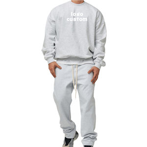 2025 Logo personnalisé hommes 2 pièces vêtements de sport décontractés survêtement à manches longues pull Jogging survêtements imprimer entraînement équipement de course - Product Image 1