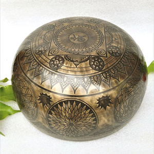 Cuencos de arte especial tibetano hechos a mano para cantar, artesanías de metal, hechos en nepalés, perfectos para meditación y curación - Product Image 4