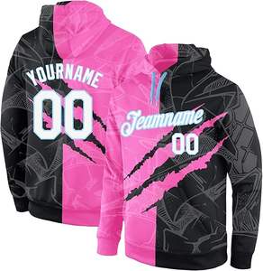 Men's High Quality DIY Pullover <b>Hoodie</b> Custom Printing Logo 100% Polyester <b>American</b> Size for Winter - Product Image 1