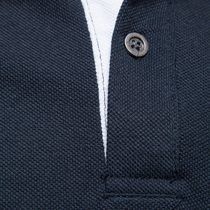 Camisetas de Golf de Manga Corta con Estampados Personalizados por Sublimación, Tejido Antiarrugas, Spandex/Algodón, para Hombre - Product Image 3