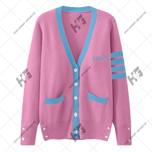 Pull cardigan à col en V de haute qualité pour femmes, décontracté, fin, en cachemire tricoté, respirant, vêtement d'hiver - Vente en gros - Product Image 6