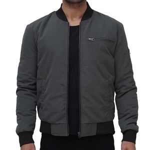 Chaqueta Bomber de invierno informal para hombre, elegante, de alta calidad, hecha de poliéster/nailon, larga y de talla grande, llena de algodón, otoño al aire libre - Product Image 1