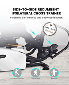 Máquina de Entrenamiento de Fisioterapia, Stepper, Bicicleta Elíptica Reclinada, Cross Trainer para Rehabilitación - Product Image 5