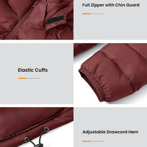 Chaquetas Acolchadas para Hombre, OEM, Personalizadas, Cálidas, Estilo Urbano, con Capucha, para Deportes de Invierno, Transpirables, Casuales - Product Image 5