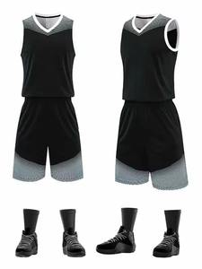 Conjunto de uniforme de baloncesto personalizado al por mayor de Pakistán, camiseta de poliéster transpirable impresa por sublimación de último diseño de talla grande - Product Image 5