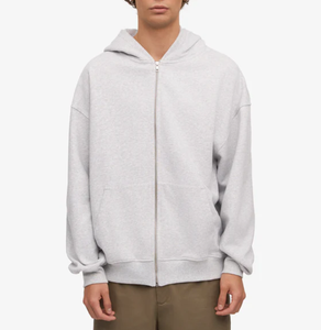 Sudadera con capucha con cremallera para hombre con logotipo personalizado de alta calidad 380 GSM Heavyweight Fleece 100% algodón multicolor MOQ bajo de Bangladesh - Product Image 4