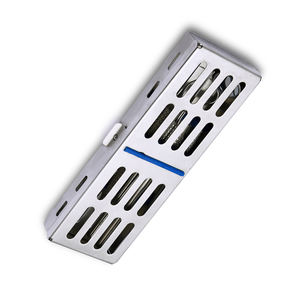 Cassette de esterilización de alta calidad, bandeja de autoclave, caja de estante, 5 uds., bandeja de instrumentos, Cassette de herramienta Dental de acero inoxidable - Product Image 3