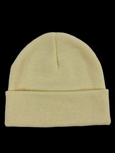 Unique Type Stylish Custom Size Winter Protection Black and Grey Metal Logo 100% Acrylic Beanie Knitted <b>Hat</b> - Product Image 5