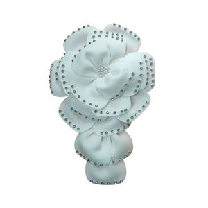 Thời trang Rhinestone-Set ba chiều vải hoa nhiều lớp Corsage Váy Phụ kiện - Product Image 3