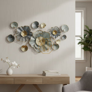 Arte de Pared de Metal con Mariposas Inspiradas en la Naturaleza, Decoración de Pared Decorativa en 3D para Sala de Estar y Dormitorio - Product Image 1