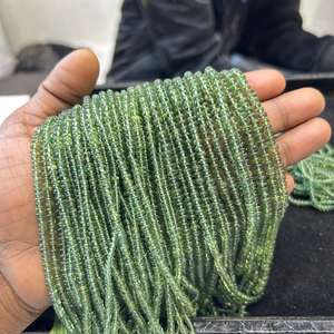 Cadena de cristal de hebra de cuentas de piedra de apatita verde-Joyería de cuentas Premium - Product Image 4