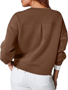 Pulls à col rond chic et tendance pour femmes, nouvelle collection printemps 2026, manches longues, hauts décontractés en tissu tricoté pour l'hiver - Product Image 5