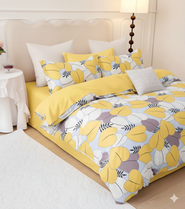 Juego de Ropa de Cama Doble de Microfibra de Lujo al por Mayor, Diseño Floral Orgánico Personalizado, Estilo Moderno - Mejora tu Inventario - Product Image 4