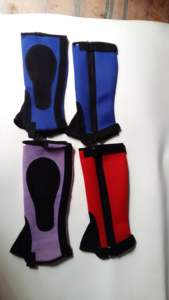 Demi-chaps en cuir suédé léger pour l'équitation Nubuk Dutt et rabat inclus Kits et accessoires équestres - Product Image 6