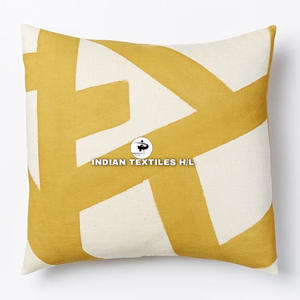 Luxury Kashmiri Wool Handmade Crewel Embroidery Wool Chain Stitched Cushion <b>Cover</b> For <b>Sofa</b> Couch Living Room Hot Selling Product - Product Image 2