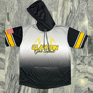 เสื้อฮู้ดแขนสั้นผู้ชายแบบสั่งทำพิเศษ เนื้อผ้าฟลีซน้ำหนักเบา ระบายอากาศได้ดี แห้งเร็ว คุณภาพสูง สำหรับฤดูหนาว - Product Image 5