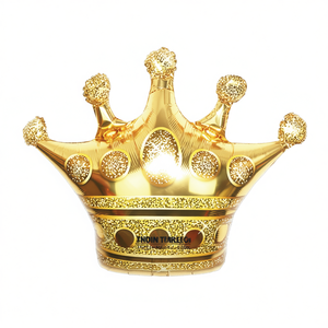 Globos de Fiesta con Corona Dorada, 90x98 cm, Bolsa de 12 Piezas - Product Image 2