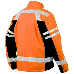 Chaqueta de seguridad de trabajo de visibilidad reflectante de seguridad de alta visibilidad en colores y tamaños personalizados con logotipo reflectante de la empresa - Product Image 5