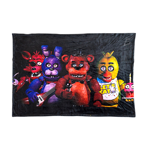 Coperta Termica Singola con Design del Film Five Nights at Freddy's in Pile Corallo per Uso Domestico - Product Image 1