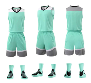 Tenues de basketball personnalisées, ensembles respirants à séchage rapide, sublimation intégrale, tailles plus grandes, vêtements d'équipe en gros, ensemble de maillots de basketball - Product Image 3