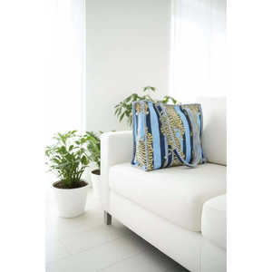 Bolso Tote Mini Azul con Estampado Floral de Tigre, Hecho a Mano, para Mujer, con Cierre de Cremallera, Diseño Bordado a la Moda, Origen Jaipur, Verano - Product Image 2