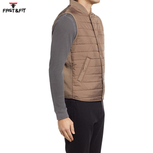 Recién llegado, chaqueta de chaleco acolchado transpirable de invierno a la moda para hombres con logotipo personalizado y personalizado - Product Image 2