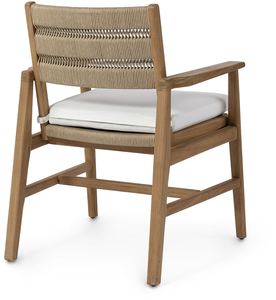 Luxury Nordic Modern Simple Designer Solid Wood Rattan Dining <b>Arm</b> <b>Chair</b> for Home Bar Hotel Park Outdoor Farmhouse Furniture - Product Image 2