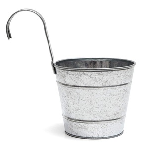 Antique Garden <b>Decorative</b> Metal Handles Galvanized Planter Garden home <b>decoration</b> outdoor indoor Supplies Plant Standing Pot - Product Image 6