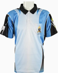 Polo de Golf personalizado para hombre, camiseta de manga corta de secado rápido, 100% poliéster, sublimación tejida, liso, negro, azul marino, logotipo personalizado, OEM - Product Image 6