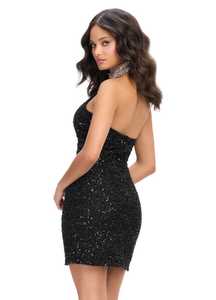 Custom Black Luxury Women's Short Bodycon Mini <b>Dress</b> for Night Parties Sexy <b>Summer</b> Club Fashion for Evening Outings - Product Image 4