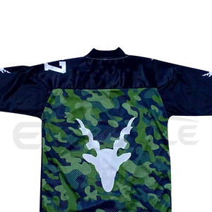 Maillot de football américain camouflage en maille respirante, uniforme d'équipe par sublimation pour hommes, design personnalisé, maillot de football performant - Product Image 4