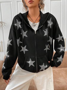 Sweat à capuche vintage d'hiver respirant en coton 100% de haute qualité pour homme, coupe régulière, poids lourd 370 grammes, basique, coupe courte - Product Image 6