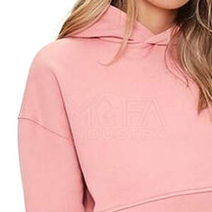 Sudaderas con capucha cortas ligeras de alta calidad para mujer, ropa de invierno transpirable con impresión personalizada - Product Image 6