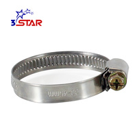 Anneau de serrage de tuyau d'air en acier inoxydable en métal automobile Collier de serrage réglable flexible