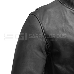 Vêtements pour hommes vente chaude veste en cuir nouvelle mode veste en cuir pour hommes vestes en cuir coupe-vent - Product Image 5