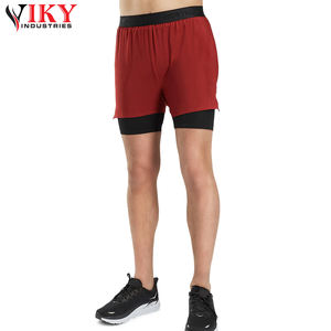 <b>Men</b> 2 in 1 Training <b>Shorts</b> <b>with</b> Inner Compression | MMA Boxing Gym Sports <b>Shorts</b> | Quick Dry Athletic <b>Shorts</b> - Product Image 2