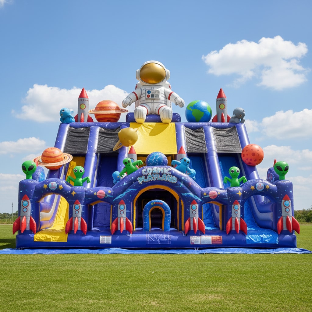 Aire de jeux gonflable d'extérieur pour enfants