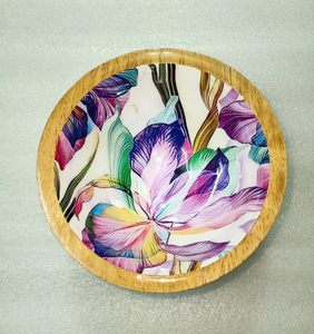 ชามไม้พิมพ์ลายเคลือบชามไม้พร้อมดีไซน์พิมพ์เคลือบฟัน - Product Image 4