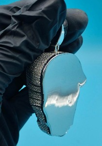 Pendentif Hip Hop en Argent 925 avec Tête de Crâne, Serti de Moissanites VVS de Qualité Supérieure, Bijoux de Luxe pour Hommes - Product Image 3