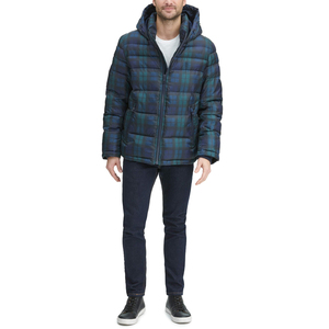 Blouson matelassé à capuche pour homme, style urbain, avec col montant, poche logo, 100% laine, dernier design, excellent service OEM - Product Image 6