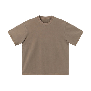 เสื้อยืดโอเวอร์ไซส์260กรัมสำหรับผู้ชายเสื้อยืดผ้าฝ้าย100% สไตล์สตรีทแวร์พิมพ์ลายโลโก้ตามสั่ง - Product Image 1