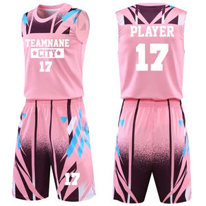 Uniforme de Baloncesto Juvenil Uniformes de Baloncesto Estampado por Sublimación Uniformes de Baloncesto Conjuntos Hombres - Product Image 1