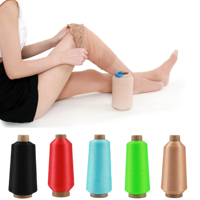 Fil de spandex DCY de haute qualité 156/22 Dtex D.c, vente chaude, double couche pour une élasticité élevée, fil d'élasthanne, fil de caoutchouc