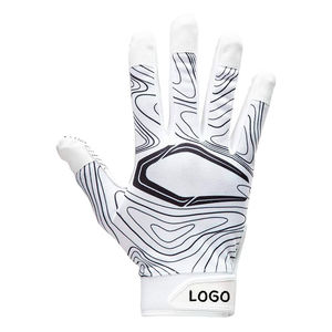 Gants de football américains personnalisés de haute qualité 100% - Concevez votre propre logo - Gants de football imprimés personnalisés - Product Image 3